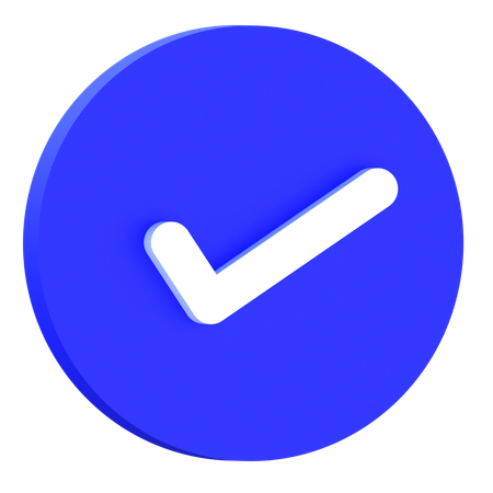 Successfully Done  3D Icon