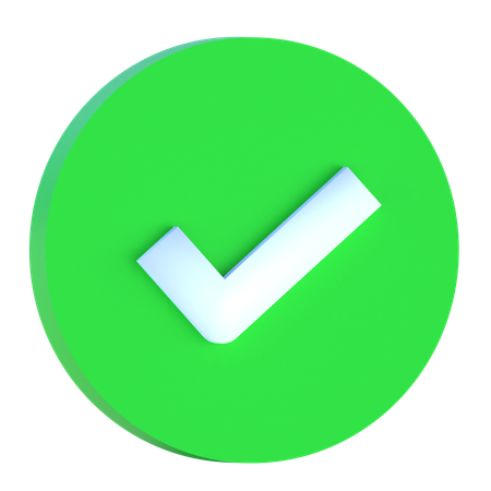 Successfully Done  3D Icon