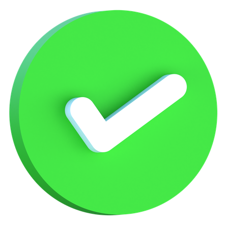 Successfully Done  3D Icon