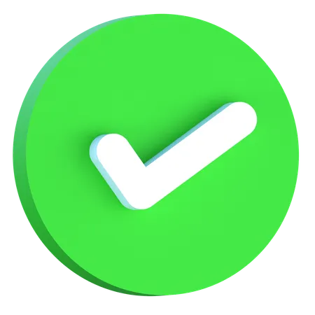 Successfully Done  3D Icon