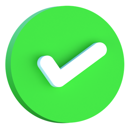 Successfully Done  3D Icon
