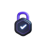 successfully locked 3d logo