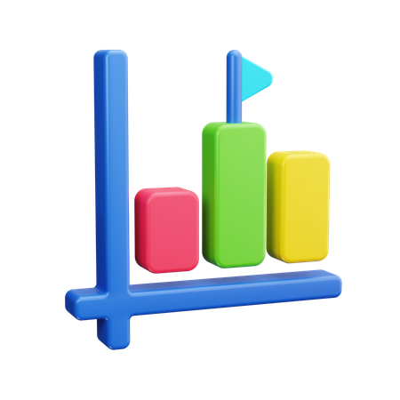 Sucesso nos negócios  3D Icon