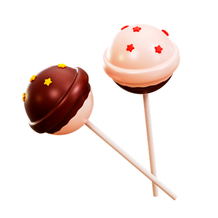 Sucette choco  3D Illustration