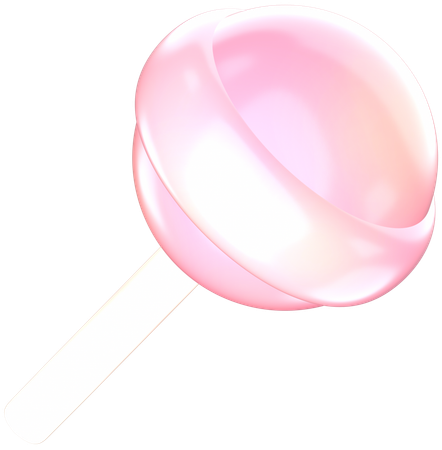 Bonbon sucette rose  3D Icon