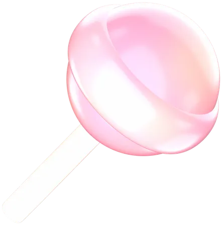 Bonbon sucette rose  3D Icon