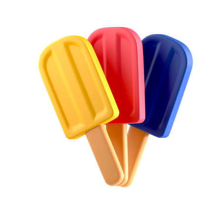 Glaces à l'eau  3D Icon