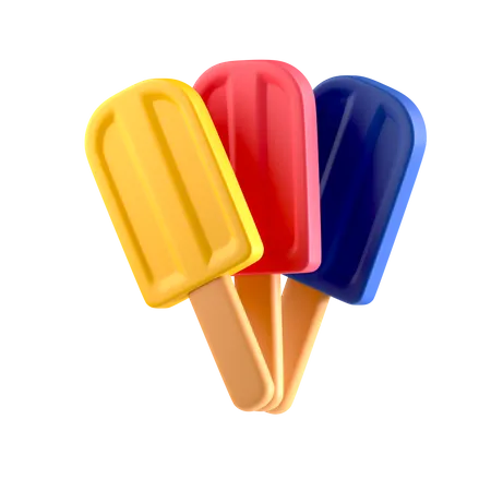 Glaces à l'eau  3D Icon