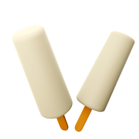 Glaces à la vanille  3D Icon