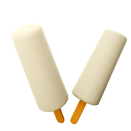 Glaces à la vanille  3D Icon