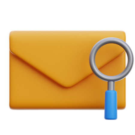 Suche nach E-Mail-Dokument  3D Icon