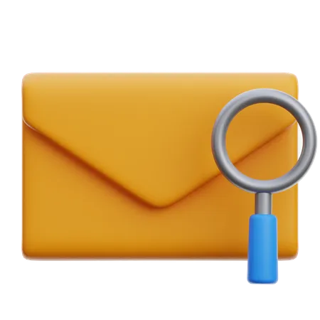 Suche nach E-Mail-Dokument  3D Icon