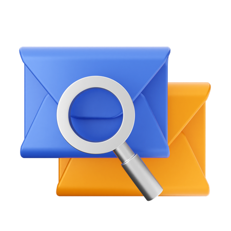 Suche nach E-Mail-Nachricht  3D Icon