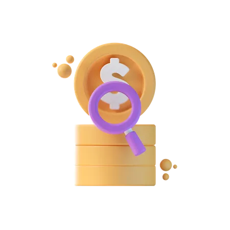 Suche Geld  3D Icon