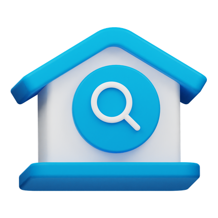 Suche Haus  3D Icon