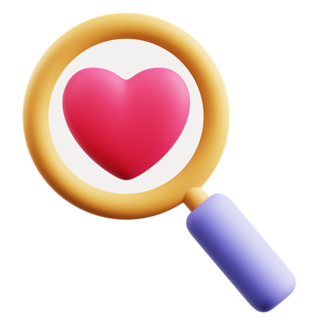 Auf der Suche nach Liebe  3D Icon