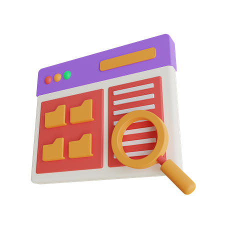 Online-Datei suchen  3D Icon