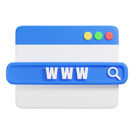 Webseite durchsuchen  3D Icon