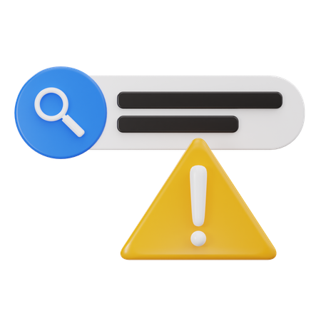 Suchfehler  3D Icon