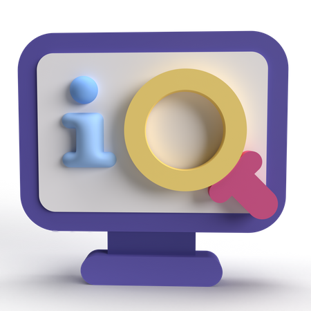 Suchinformation  3D Icon