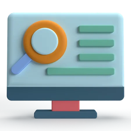 Suchmaschine  3D Icon