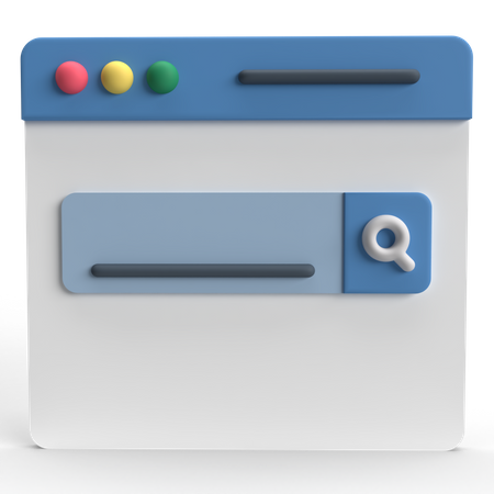 Suchmaschine  3D Icon