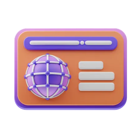 Suchmaschinenbrowser  3D Icon