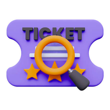 Suchticket  3D Icon