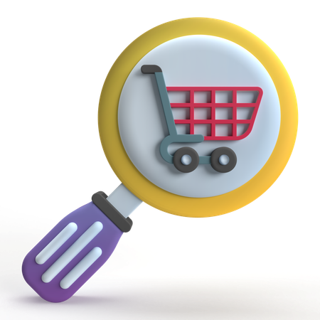 Warenkorb durchsuchen  3D Icon