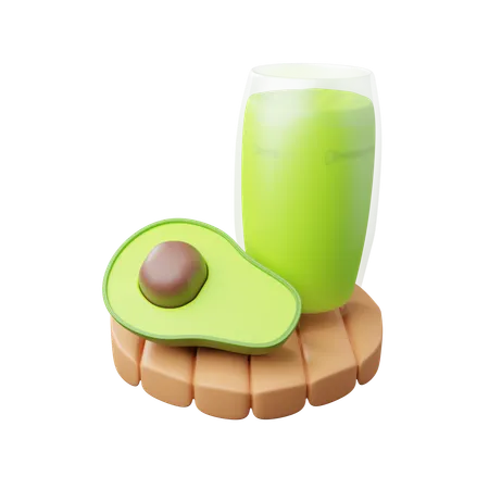 Suco de abacate  3D Icon