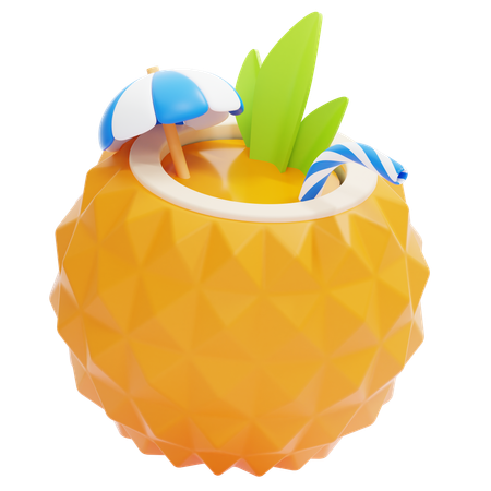 Suco de abacaxi  3D Icon