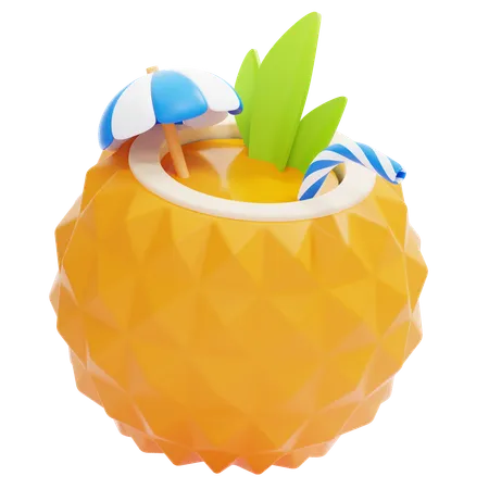 Suco de abacaxi  3D Icon