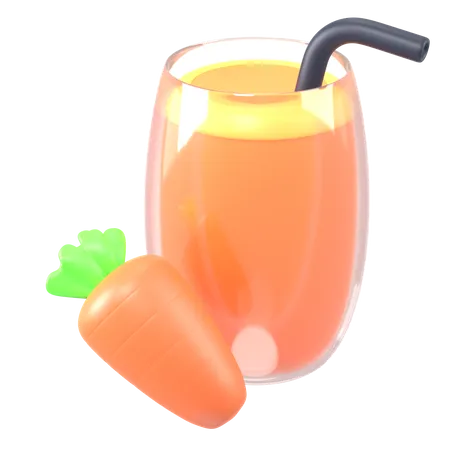 Suco de cenoura  3D Icon