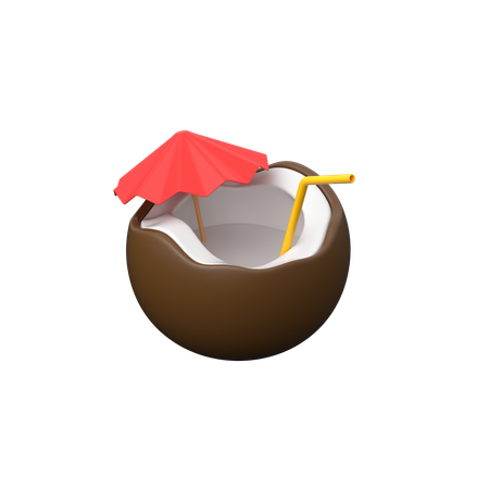 Suco de coco  3D Icon