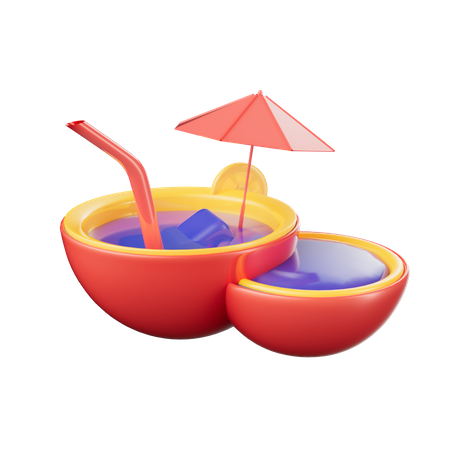 Suco de coco  3D Icon