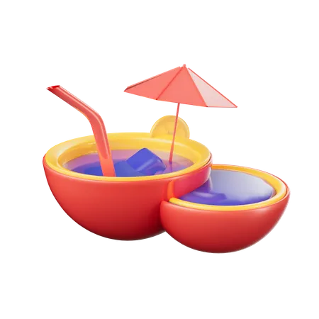 Suco de coco  3D Icon