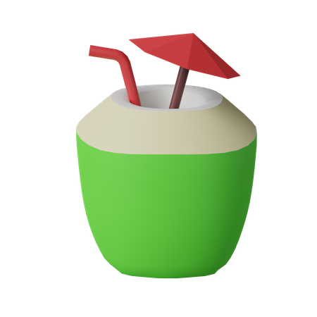 Suco de coco  3D Icon