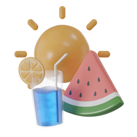 Suco de frutas  3D Icon