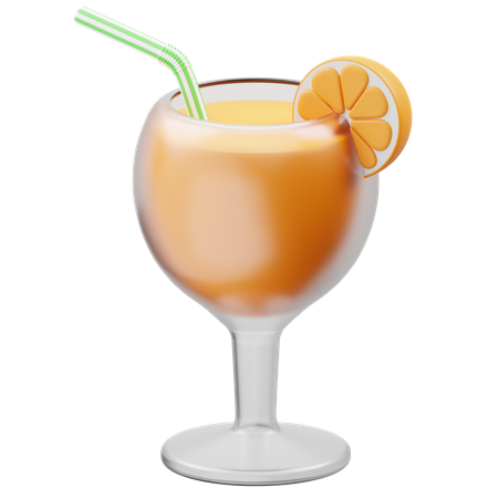 Suco de laranja  3D Icon