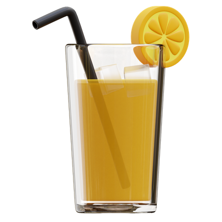 Suco de laranja  3D Illustration