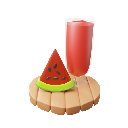 Suco de melancia  3D Icon
