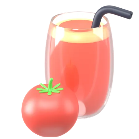 Suco de tomate  3D Icon