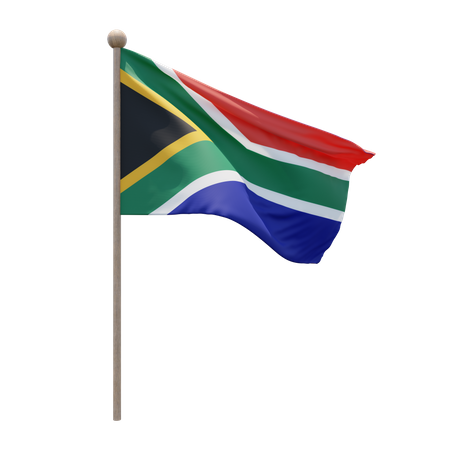 Südafrika fahnenmast  3D Icon