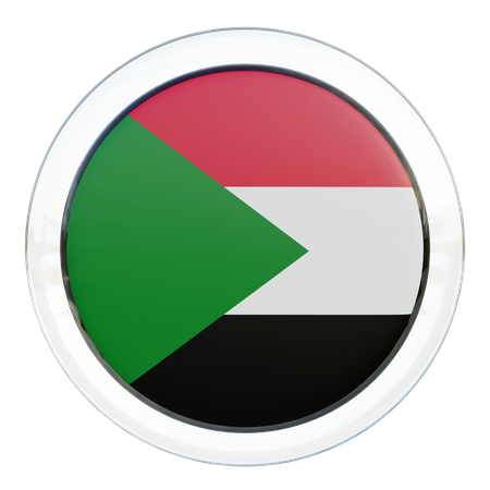 Sudan Flag  3D Icon