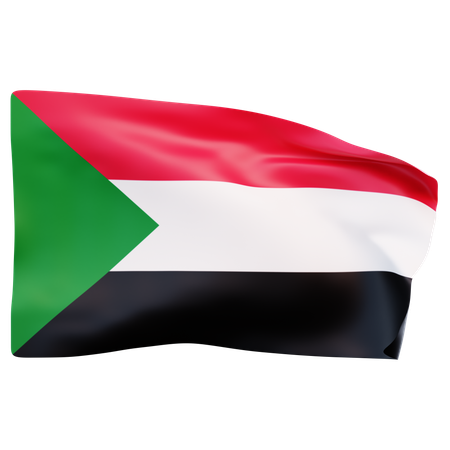 Sudan Flag  3D Icon