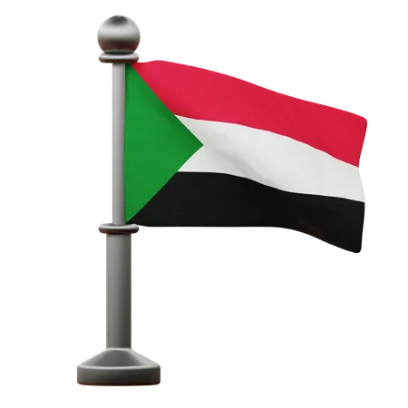 Sudan Flag  3D Icon