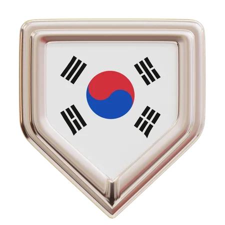 Südkorea flagge  3D Icon