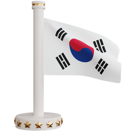 Südkorea flagge  3D Icon