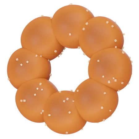 Sugar Donuts 3 D Icon Render 3D Icon