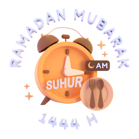 Suhoor Alarm  3D Icon